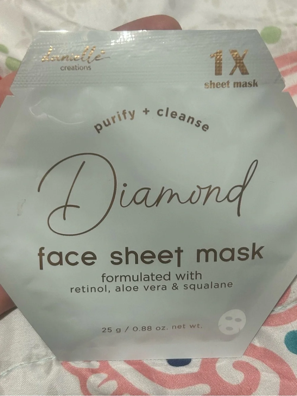 (3/$20) Diamond Purify + Cleanse Face Sheet Mask - White